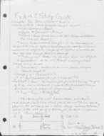 Physics 2 Study Guide for Exam 2