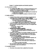 Chapter 17 Acid-Base Equilibria and Solubility Equilibria