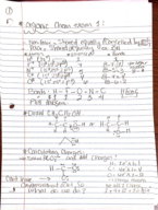 Organic week 1 notes