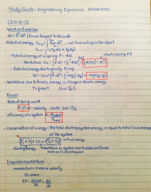 ENGR 2090 Engineering Dynamics Test 2 Study Guide