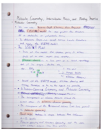 Chapter 7 Notes (Molecular Geometry, Intermolecular Forces, and Bonding Theories)