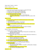 Study Guide 2 (Week 6 - Week 9)