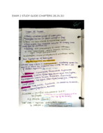 BIO Exam Review Ch 28,29,31