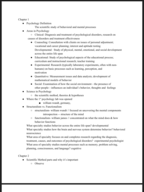 PSYCHOLOGY 111 EXAM REVIEW 1 