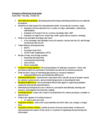 Principles of Marketing Test 2 Study Guide (Yang He- Belmont)