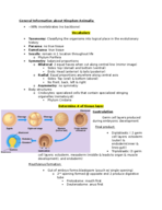 Kingdom Animalia-Invertebrates 