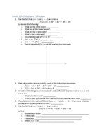 Math 1050 Midterm 2 Review