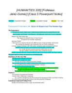 Latino Culture Class #5 Powerpoint Notes