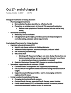 Abnormal Psych October 17 notes