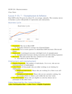 ECON 201- Macroeconomics