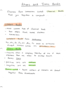 Atoms and Ionic Bonds