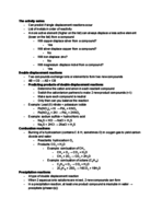 Intro Chem 1021 - Notes Week 8