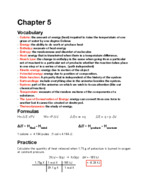Chemistry Notes Week 4 