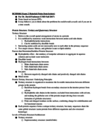 BCHM461 Exam 2 Study Guide