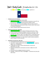 HIST 2301 - Exam Review