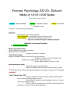 Weeks 7 Class notes