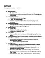 SOCIOLOGY 205