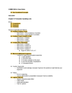 COMM 1500: Week of 10/23 In Class Notes