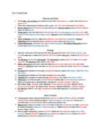 The Physical World Test #3 Study Guide
