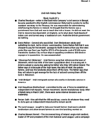 Class Notes and IDs for Test