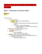 Poli Sci 40 Midterm Study Guide 