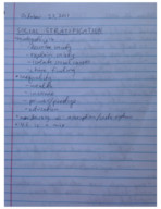 SOC 111 notes week 8