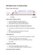 BSCI283 Exam 2 Study Guide