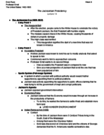 Week 9: The Jacksonian Presidency (Typed)