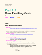 Psych 111 Exam 2