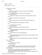 STHM Week 7 Notes