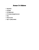 Roman Civilization Midterm Study Guide