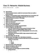ITM 209 Class Notes