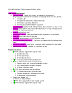 PHL 204 Study Guide