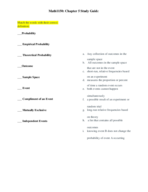 Math1150: Exam 2 Study Guide 