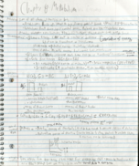 Chapter 8 Metabolism Class Notes and Recitation