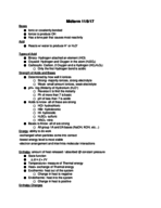 Midterm 11/9/17 Study Guide
