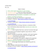 Microbiology Notes Week 6