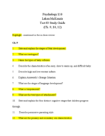Test #3 Study Guide