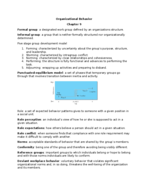 Organizational Behavior Chapter 9