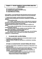 psych 325 - social psychology - social cognition