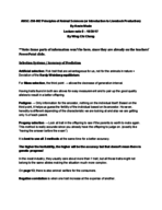 ANSC 250-002 Principles of Animal Sciences - Week 9 - Lecture 8 