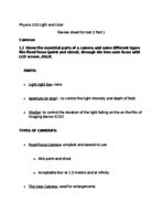 Study Guide - exam #2