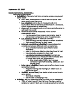 PSY 260 week 3 notes