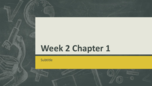 Chemistry Notes Week 2