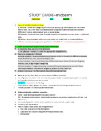 Epidemiology midterm study guide
