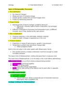 Chapter 7: Metamorphism 