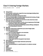 MKT 310 Class 9 Notes