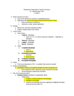 Neuro 4100- Researcher's Approach to Spinal Cord Injury