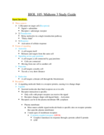 BIOL 105 Study Guide #3
