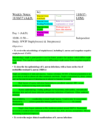 Week 4 A&D, LOM Notes